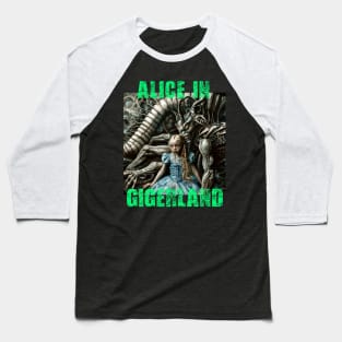 Alice In Gigerland Baseball T-Shirt